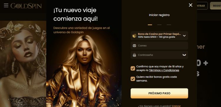 Goldspin es uno de los mejores casinos online anónimos en español en 2025.