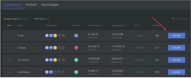How to use the Copy Trading feature