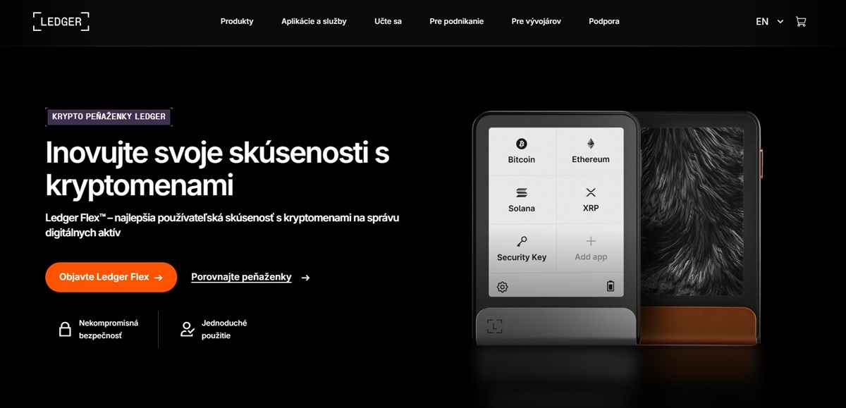 Ledger – slovenská hardvérová krypto peňaženka s maximálnym zabezpečením