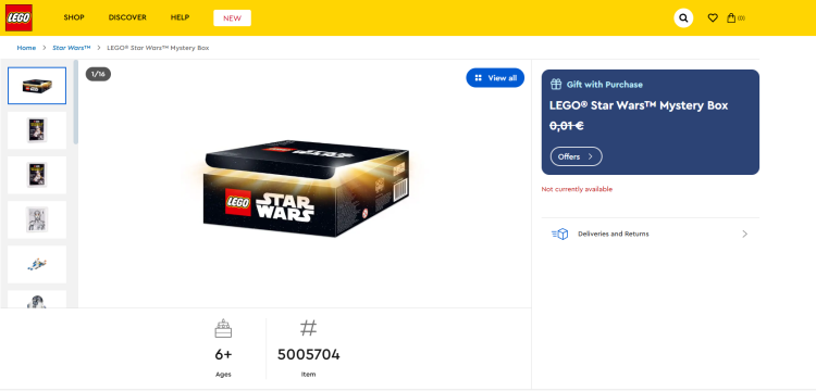 Lego Star Wars Mystery Box