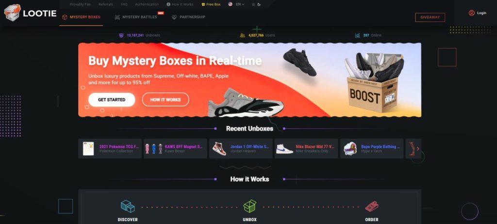 Lootie mystery box apple