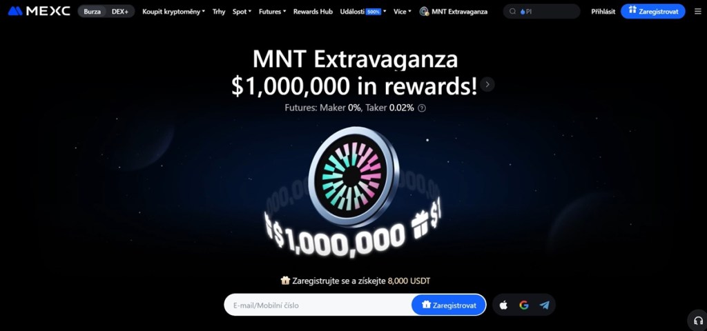 MEXC – Jak koupit Ethereum