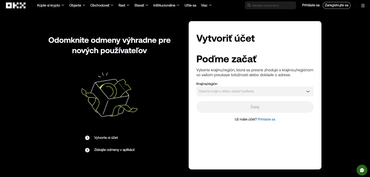 OKX Wallet – slovenská krypto peňaženka pre Web3, NFT a viac ako 80 blockchainov