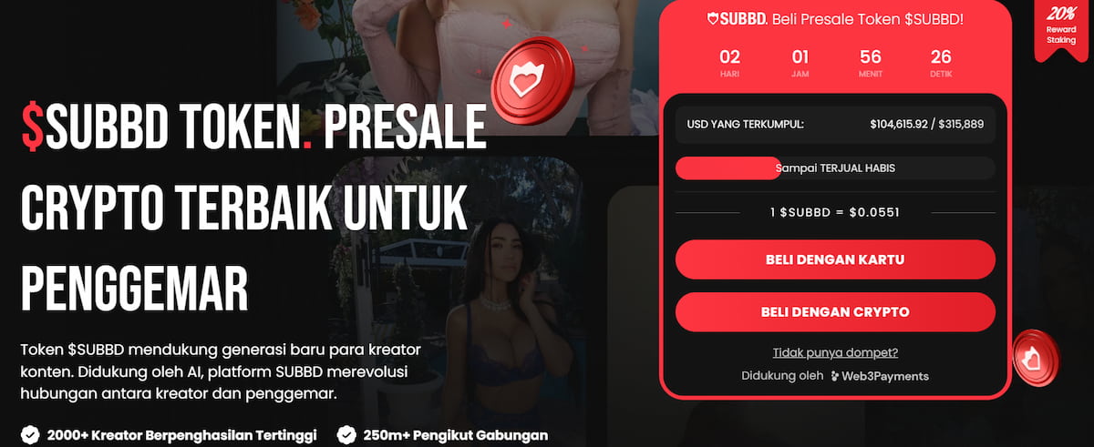 SUBBD - Coin Baru Listing dengan Potensi Besar di Dunia Web3 & AI untuk Ekonomi Kreator Digital
