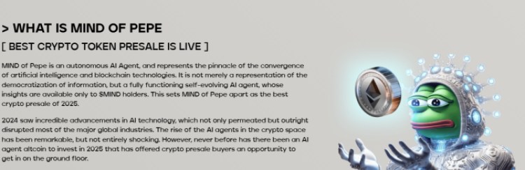 MIND of Pepe Presale Website