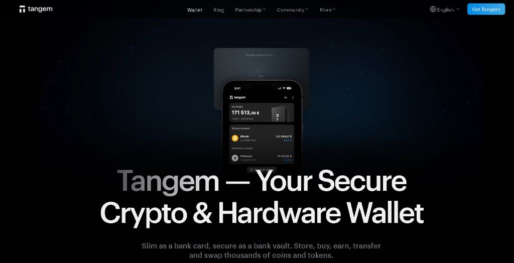 Tangem Wallet მიმოხილვა