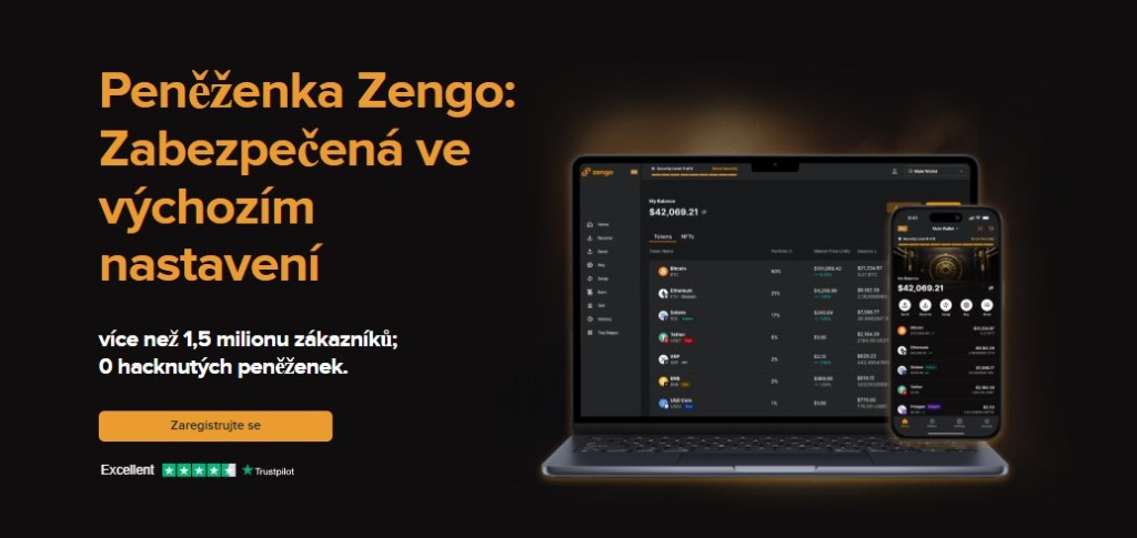 Zengo – moderní kryptoměnová peněženka bez seed fráze s jednoduchým použitím pro české uživatele