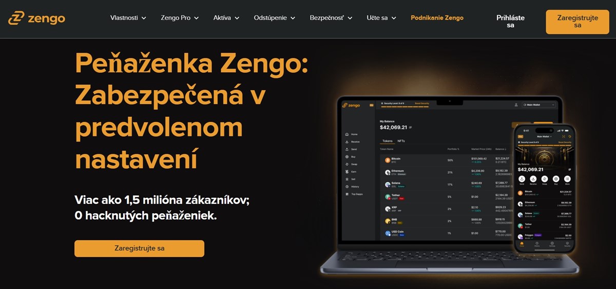 Zengo – inovatívna mobilná krypto peňaženka bez potreby seed frázy