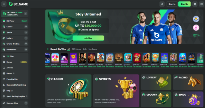 BC Game - izvēlies no vairāk nekā 150 kriptovalūtas maksājumu iespējām