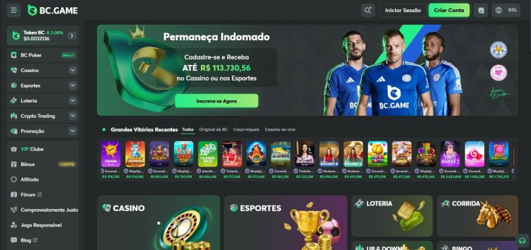 BC Game é um dos cassinos em operação para brasileiros
