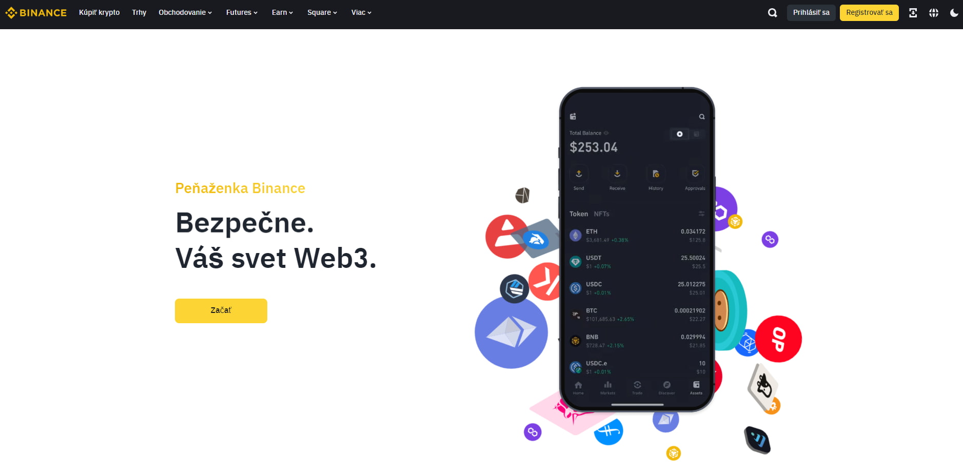 binance wallet softwarova krypto penazenka