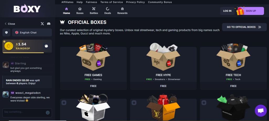boxy.gg מיסטרי בוקס