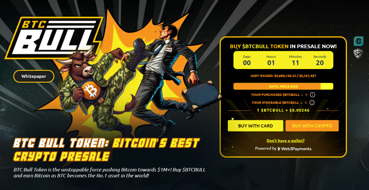 Bitcoin Bull - ضمن أفضل عملات رقمية رخيصة للاستثمار في 2025