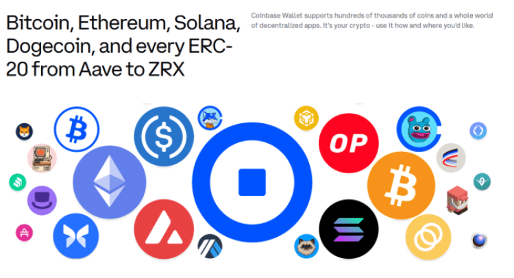 Coinbase Wallet crypto and blockchain support 