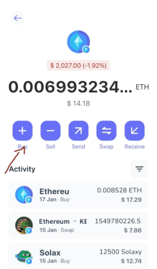 Buy ETH in Best Wallet