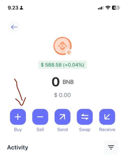 Buy BNB on Best Wallet