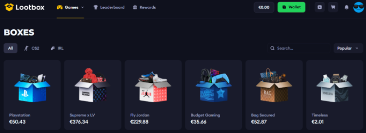 Lootbox Boxes