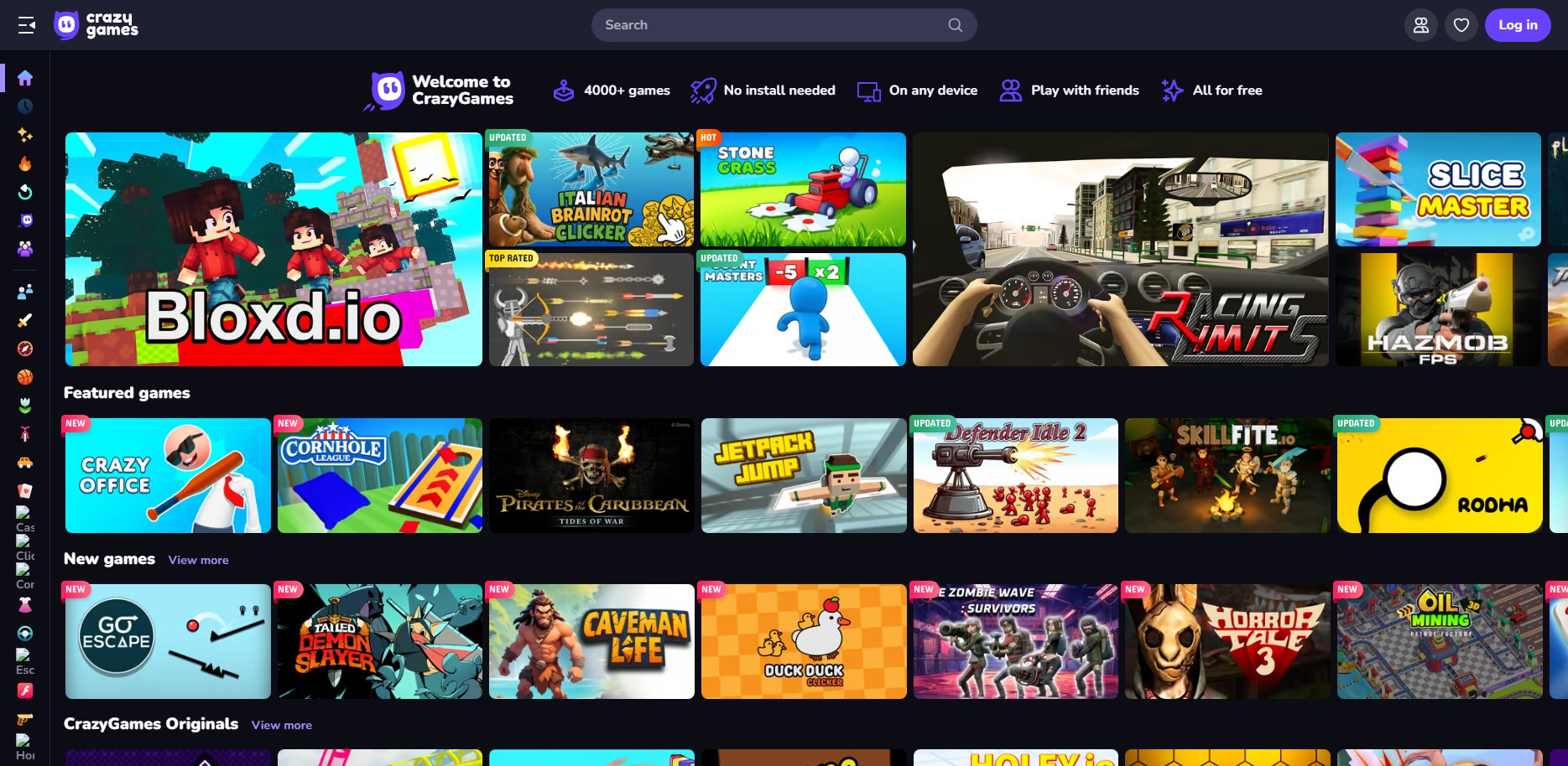 CrazyGames online games 2025