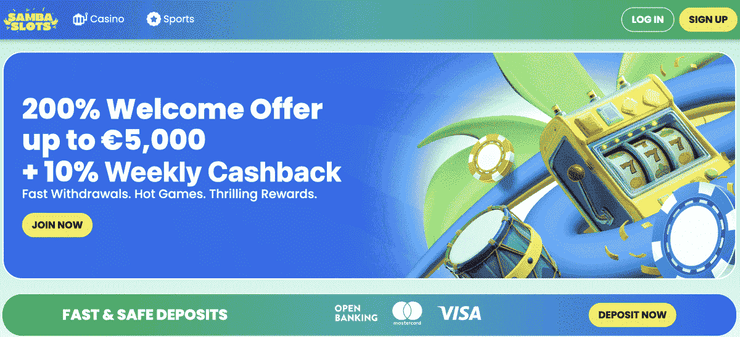 samba slots crypto gambling