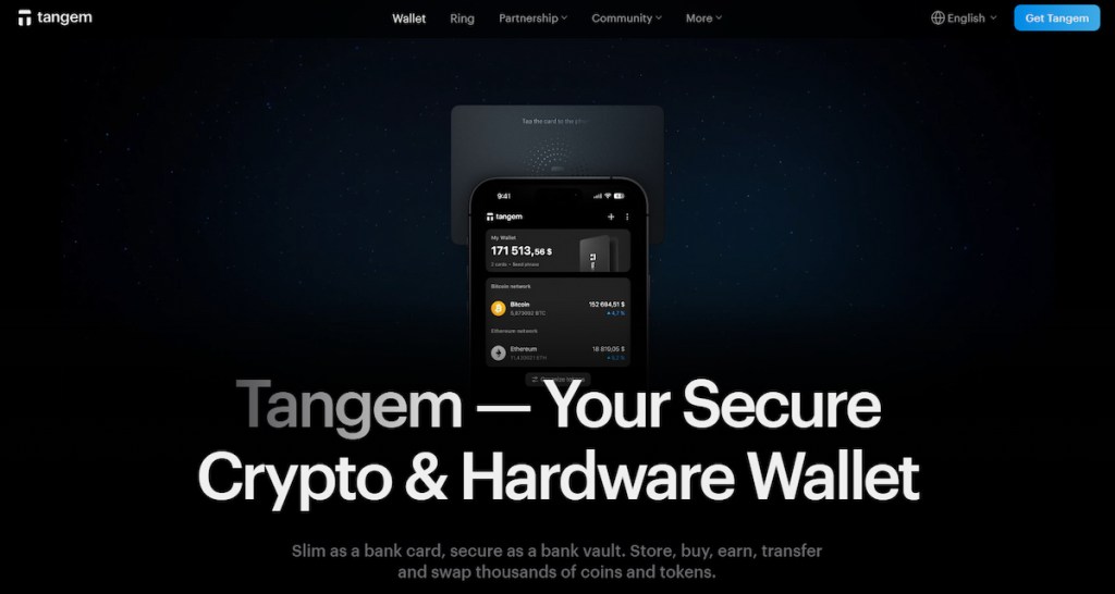 Tangem Wallet – კომპაქტური Web3 საფულე ბარათის ფორმატში