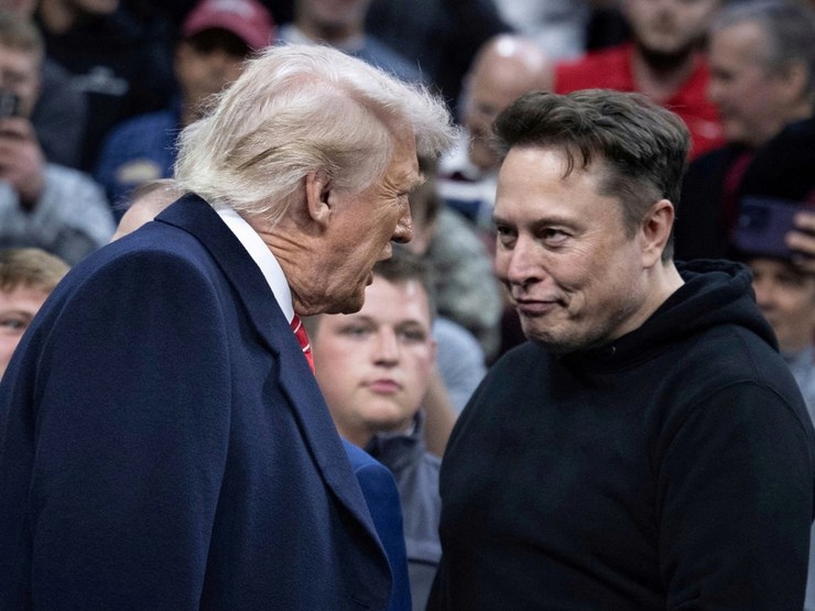 trump a musk