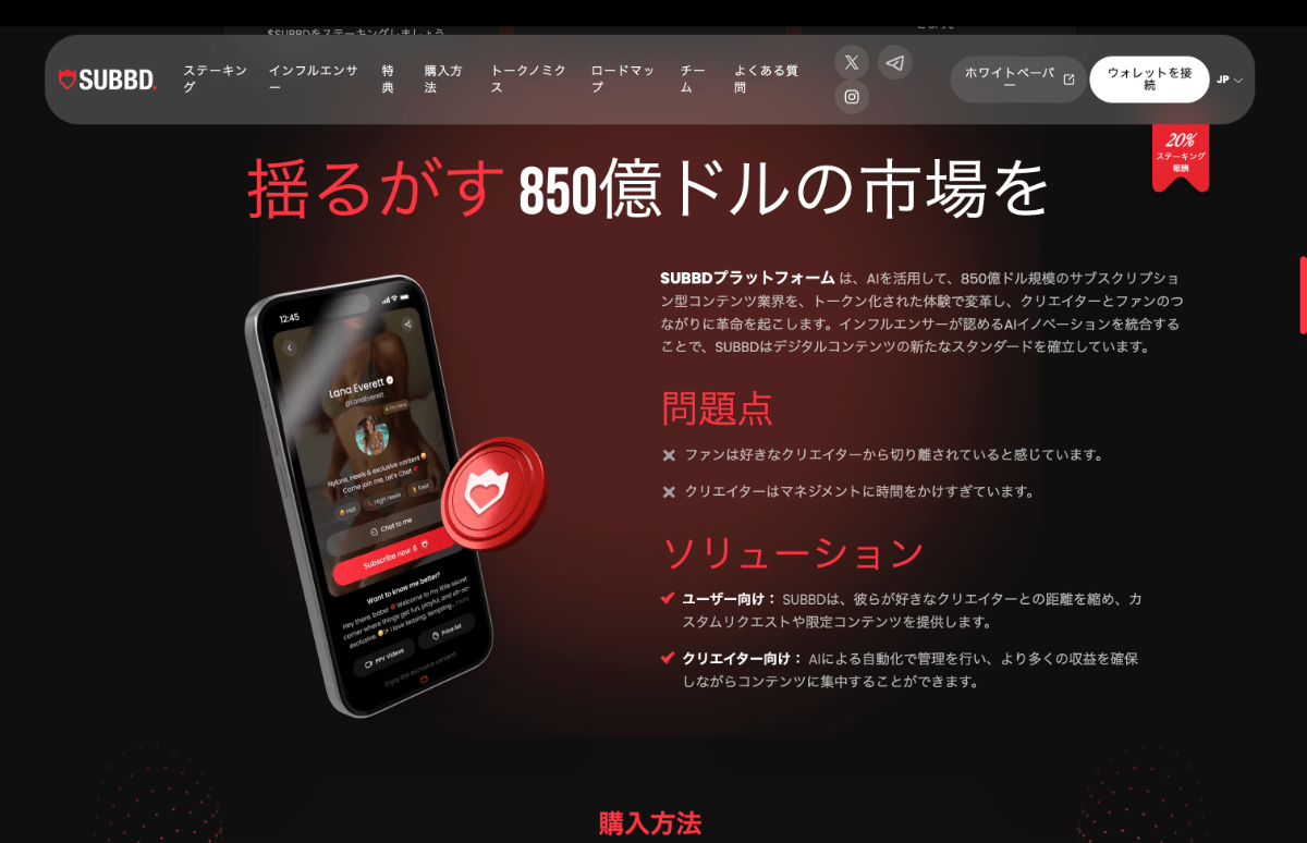 SUBBDトークン市場規模