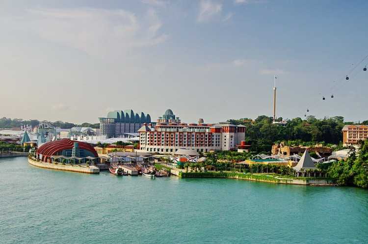 The beautiful Resorts World Sentosa casino in Singapore.