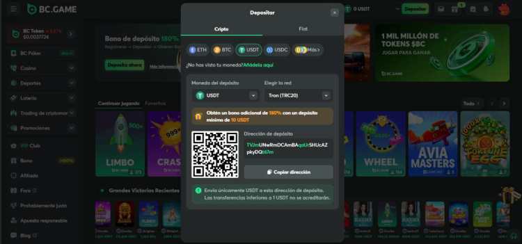 BC.Game casinos trust wallet
