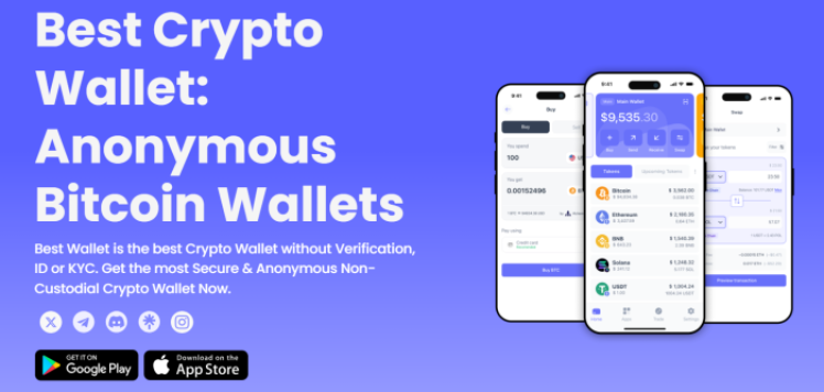 Best Wallet App Website Homepage