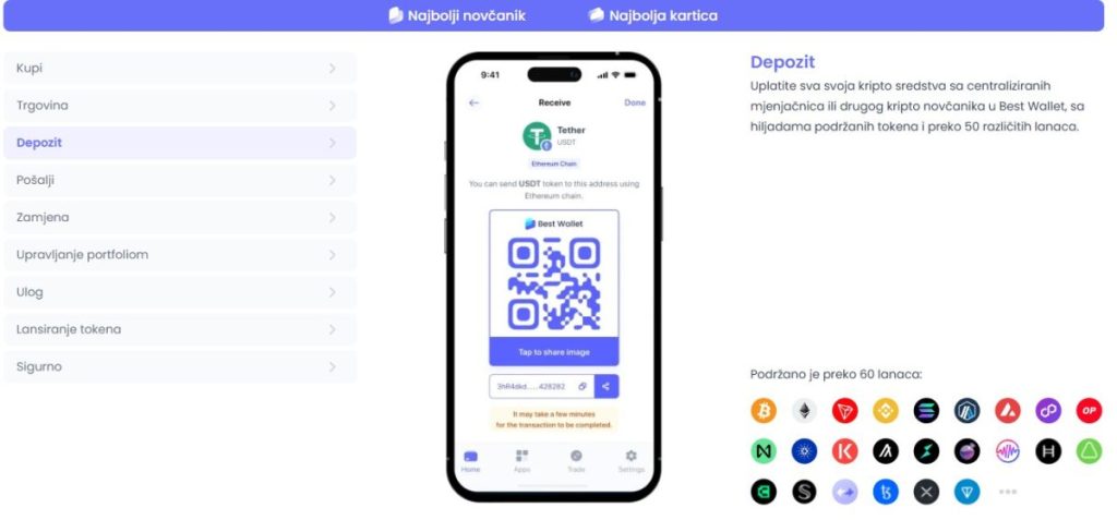 Korak 3 – Finansirajte novčanik