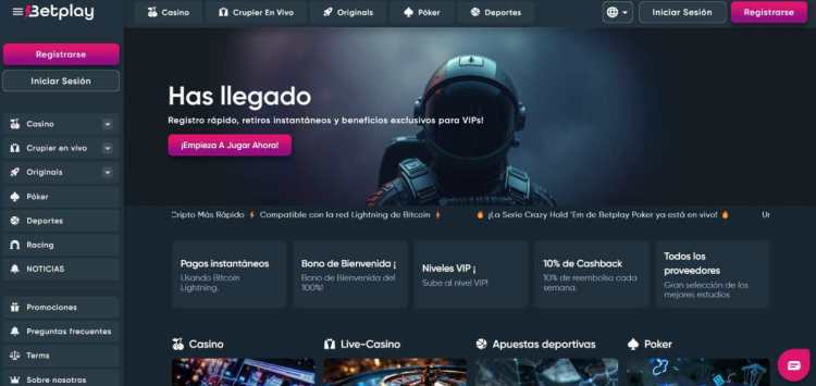Betplay.io casinos sin licencia