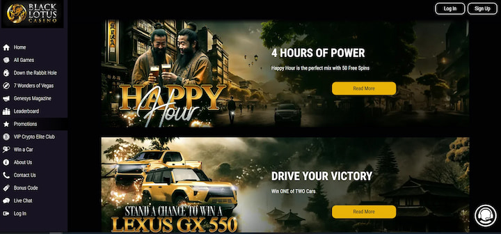 black lotus welcome bonus