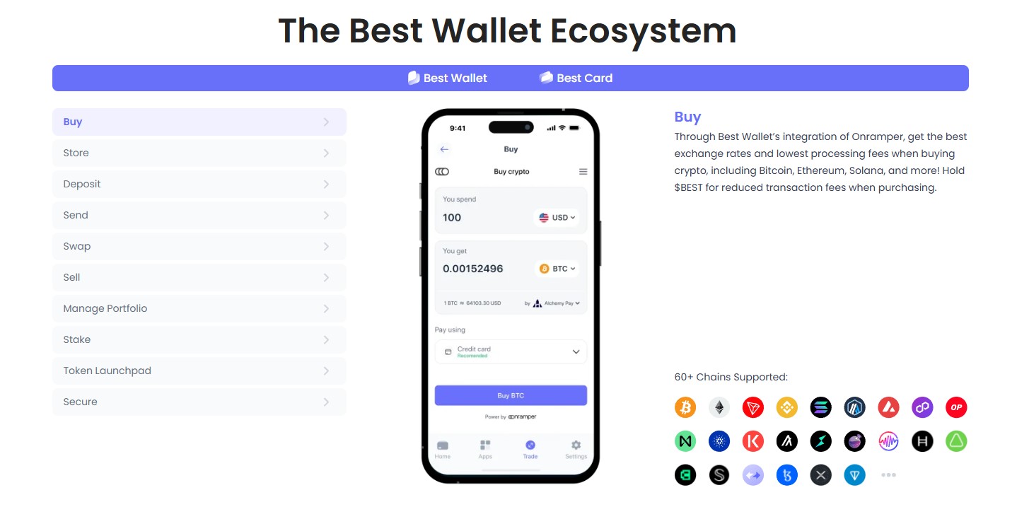 Chains supported - best wallet