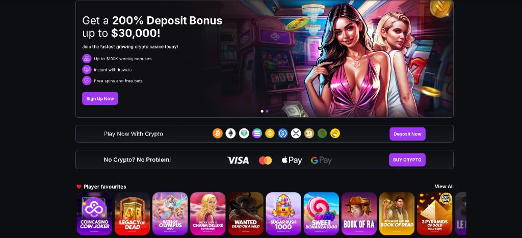CoinCasino Идеален за спортни залози с биткойн