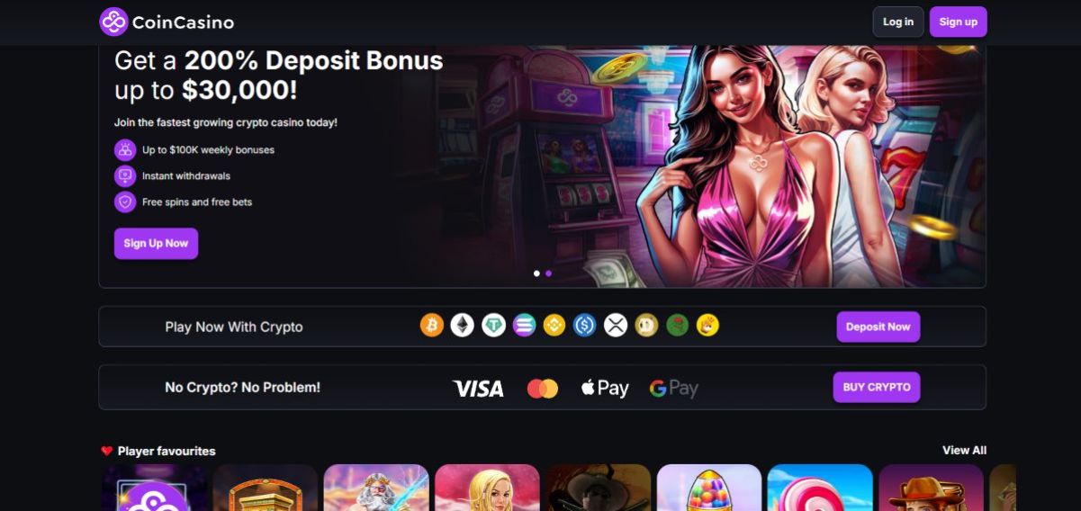CoinCasino – Иновативно Казино с Богата Гама Игри и Бързи Транзакции