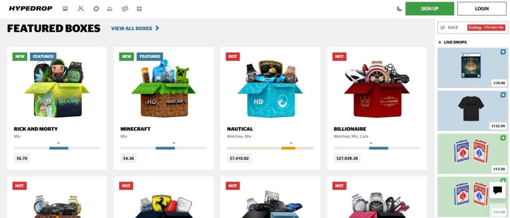 HypeDrop értékelés – Luxusmeglepetések a high-end rajongóknak