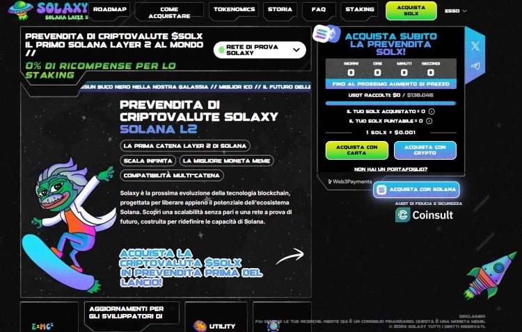 criptovalute emergenti - solaxy