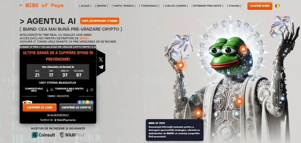MIND of Pepe Forța Comunității și Umorul Într-un Token cu Potențial