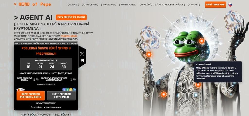 MIND of Pepe ($MIND) Kreatívny meme projekt s rastúcim vplyvom v komunite