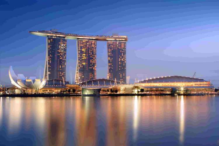 The stunning Marina Bay Sands in Singapore.