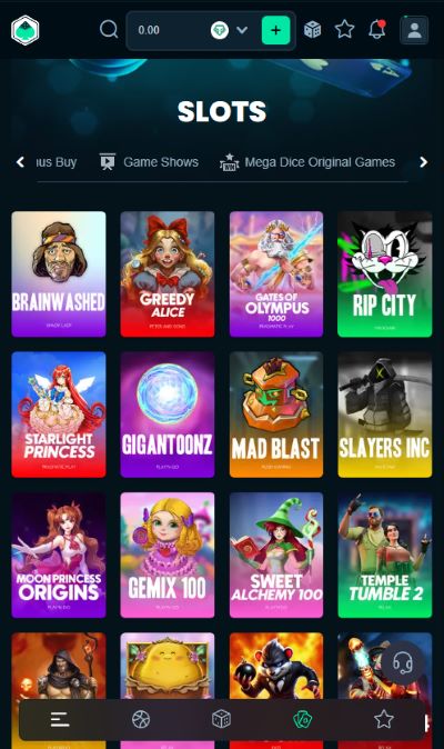 Mega Dice คาสิโนคริปโต ทดลองเล่นสล็อตหลายค่าย Staking