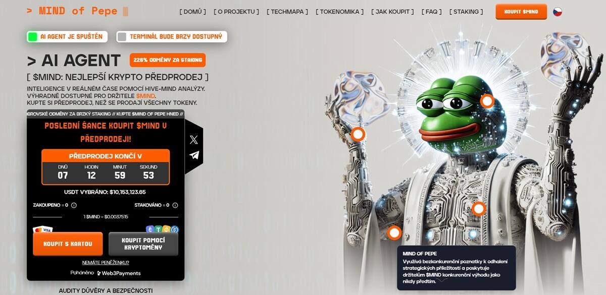 Mind of Pepe – un prometedor agente de IA con su propio token