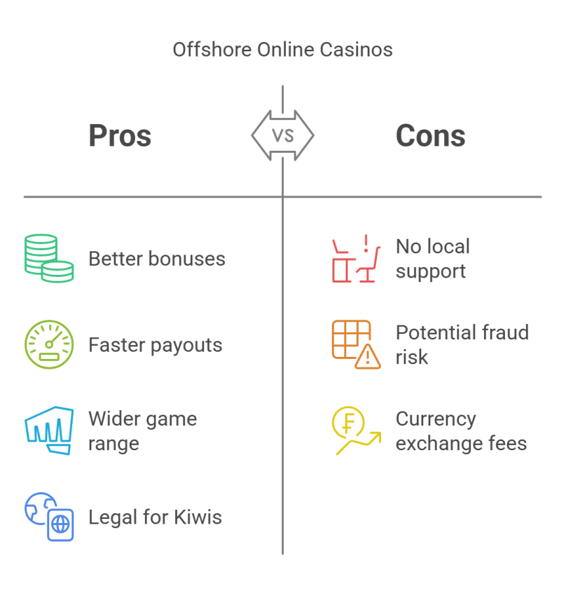 Pros and cons of offshore online casinos