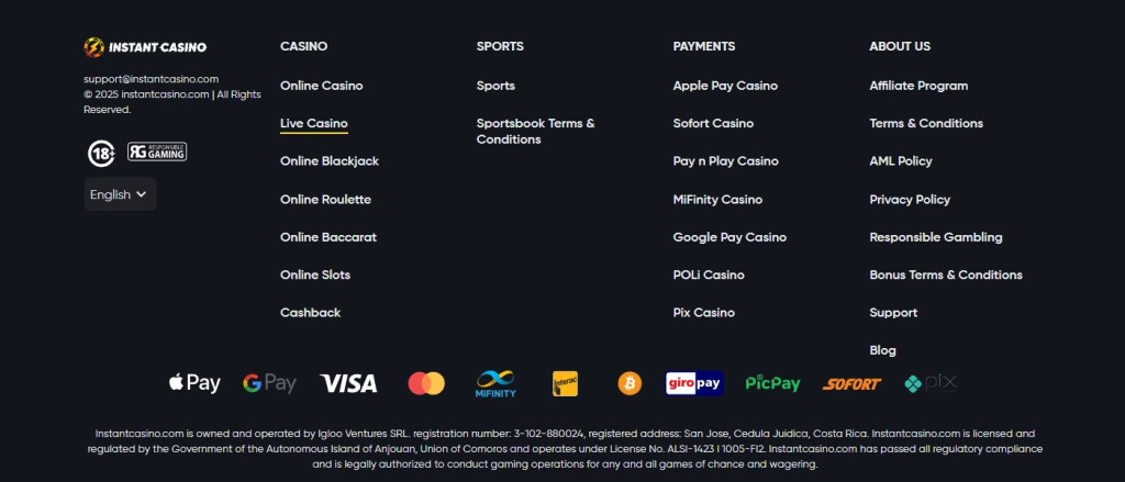 Payment - крипто казино