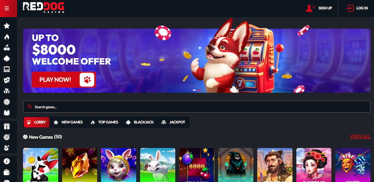 Red Dog Casino Home Page