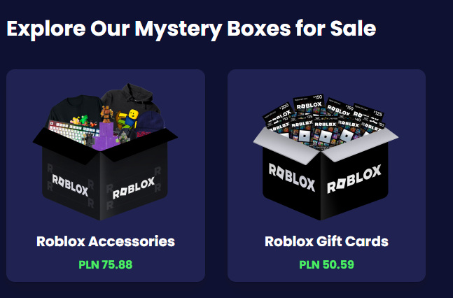 Mystery box Roblox