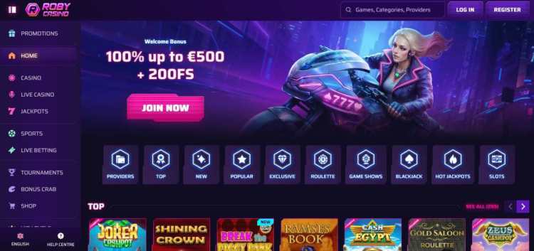 RobyCasino casinos internacionales online