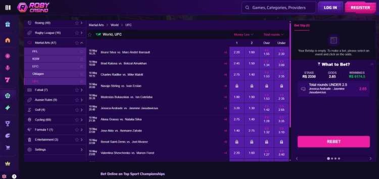 Robycasino apuestas ilia topuria