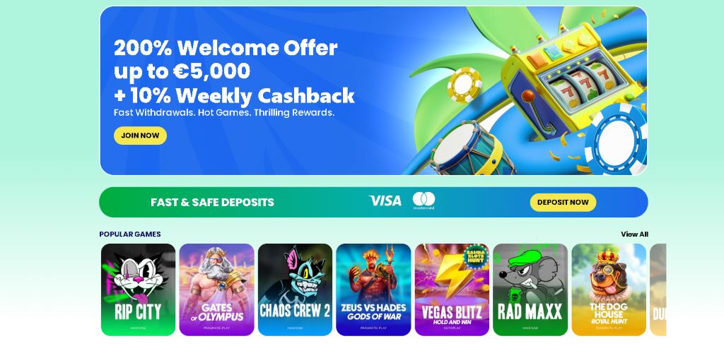 Samba Slots Крипто букмейкър с иновативни
