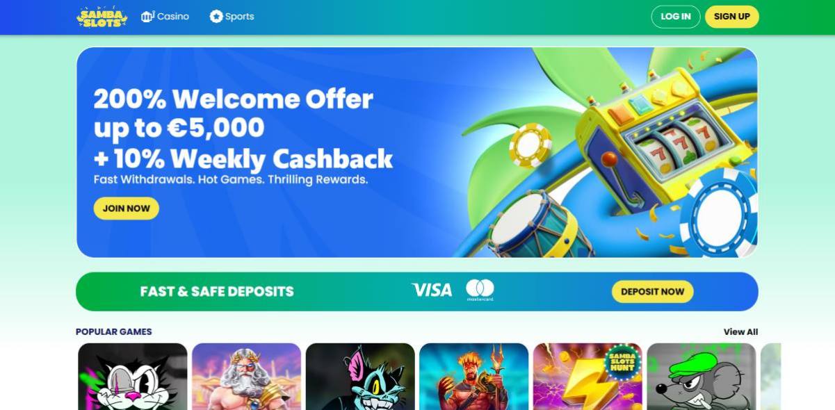 Samba Slots – Най-доброто Казино за Слотове и Бонуси